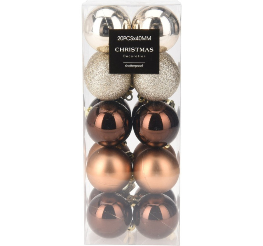 SET DE 20 BOULES DE NOEL