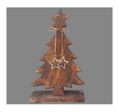 SAPIN DE NOEL EN BOIS H.40CM