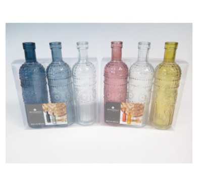 BOUTEILLE EN VERRE DECORATIVE