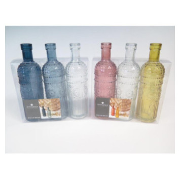 BOUTEILLE EN VERRE DECORATIVE