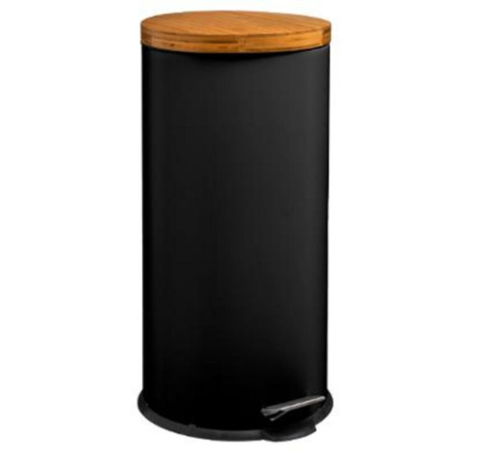 POUBELLE MET 30L NATUREO NOIR
