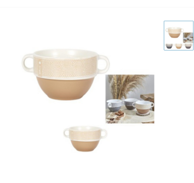 BOL A SOUPE AVEC ANSES 500ML︱Lory