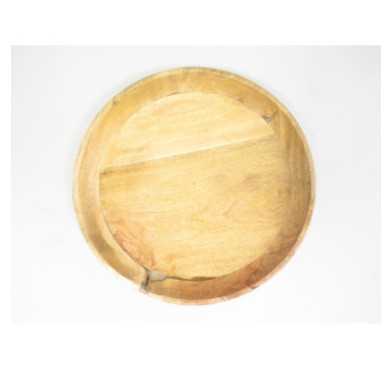 PLATEAU ROND BOIS DE MANGUIER