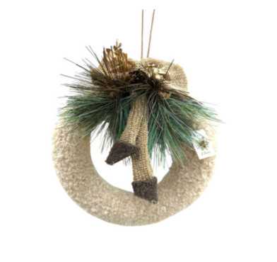 COURONNE DE NOEL AVEC NOEUD