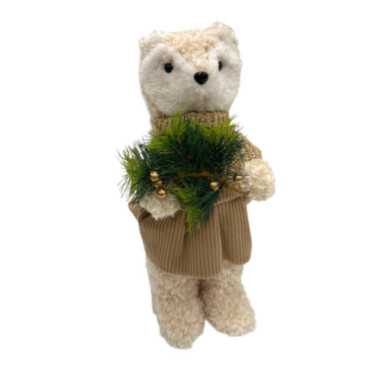 RENARD FILLE BEIGE 25X24X36CM