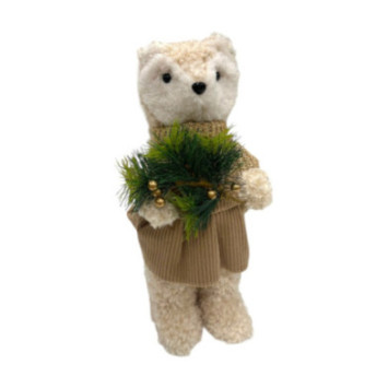 RENARD FILLE BEIGE 25X24X36CM