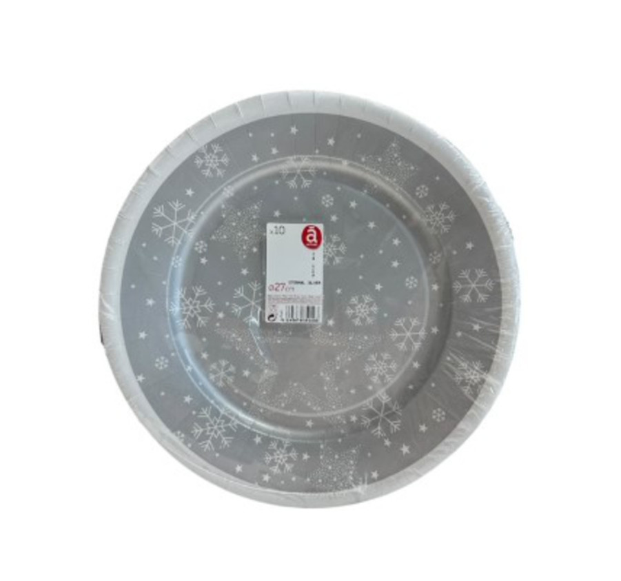 ASSIETTE EN CARTON - ETOILES