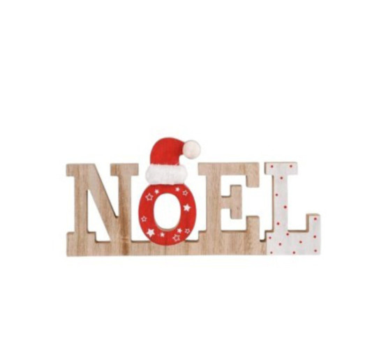 INSCRIPTION NOEL EN BOIS