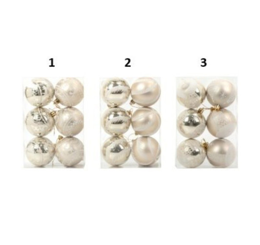 SET DE 6 BOULES DE NOEL