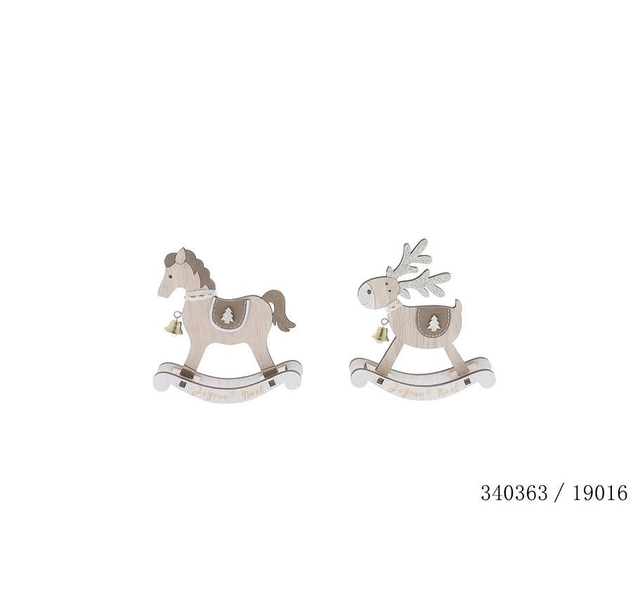 SUJET EN BOIS A BASCULE