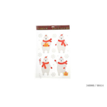 STICKERS OURS POLAIRE X4PIECES
