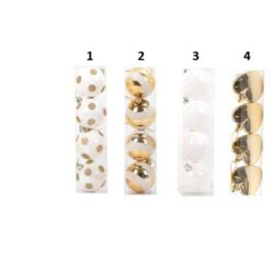 COFFRET DE 4 BOULES DE NOEL