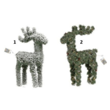 CERF LUMINEUX EN METAL