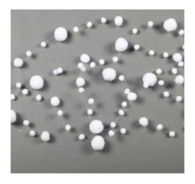 GUIRLANDE BOULES DE NEIGE 2.7M