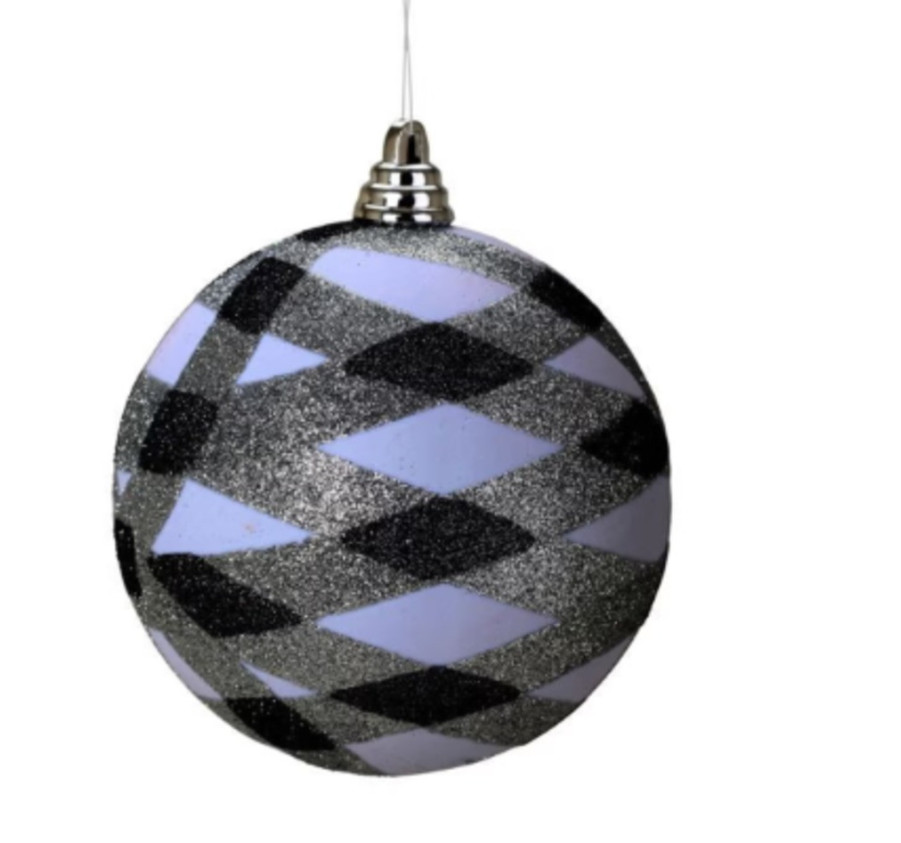 BOULE EN PVC BLANC ET NOIR