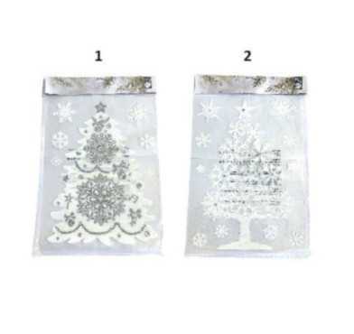 STICKER SAPIN FLOQUE PVC H40CM