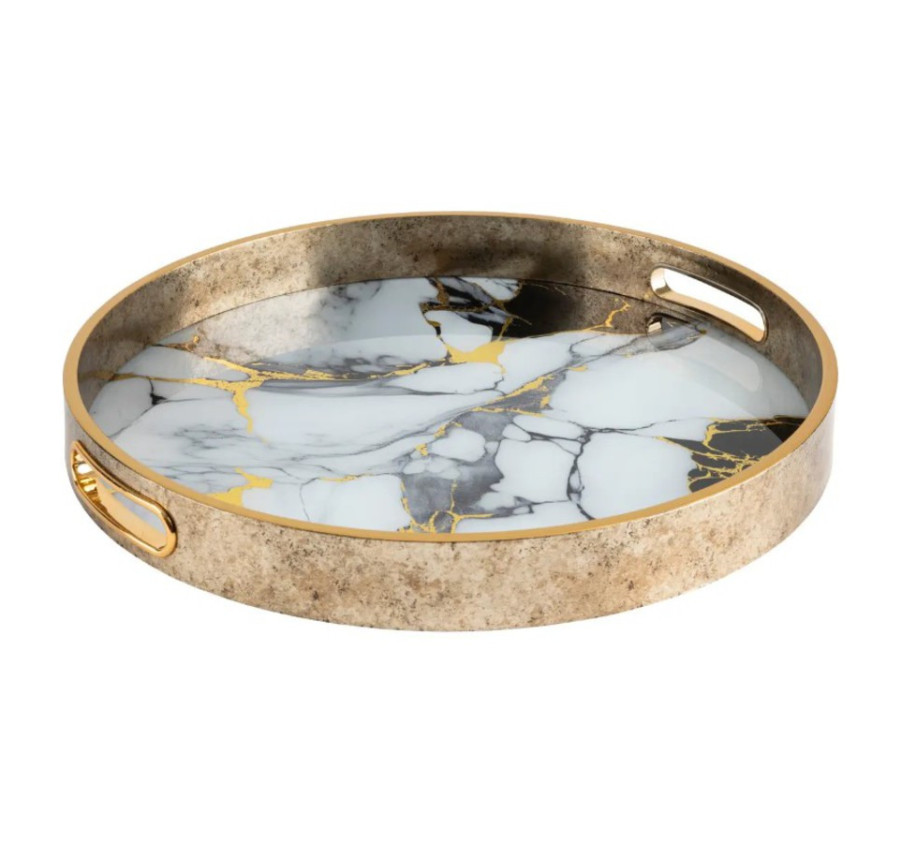 PLATEAU INAYA EFFET MARBRE