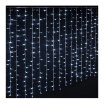 RIDEAU FACADE 300LED BLANC