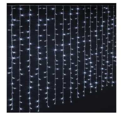 RIDEAU 600LED BLANC FROID