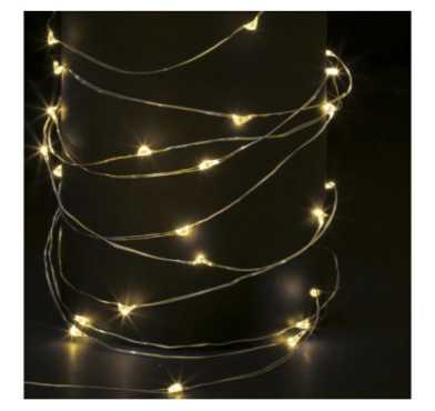 GUIRLANDE COPPER 100LED BLANC