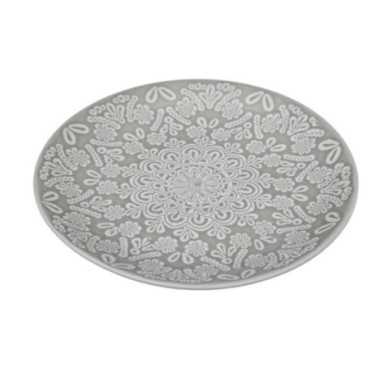ASSIETTE PLATE GRISE 27CM