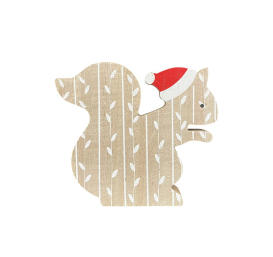 ECUREUIL DE NOEL EN BOIS