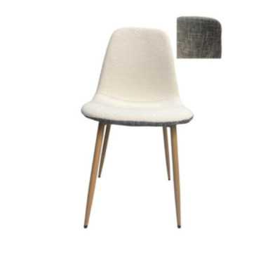 CHAISE BOUCLETTE ET TEXTILE