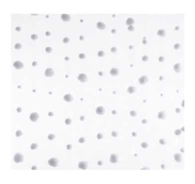 RIDEAU BOULES DE NEIGE BLANC