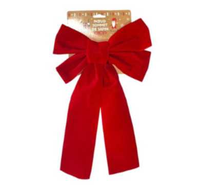 NOEUD ROUGE SOMMET DE SAPIN