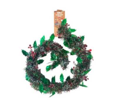 GUIRLANDE HOUX VERT ET ROUGE