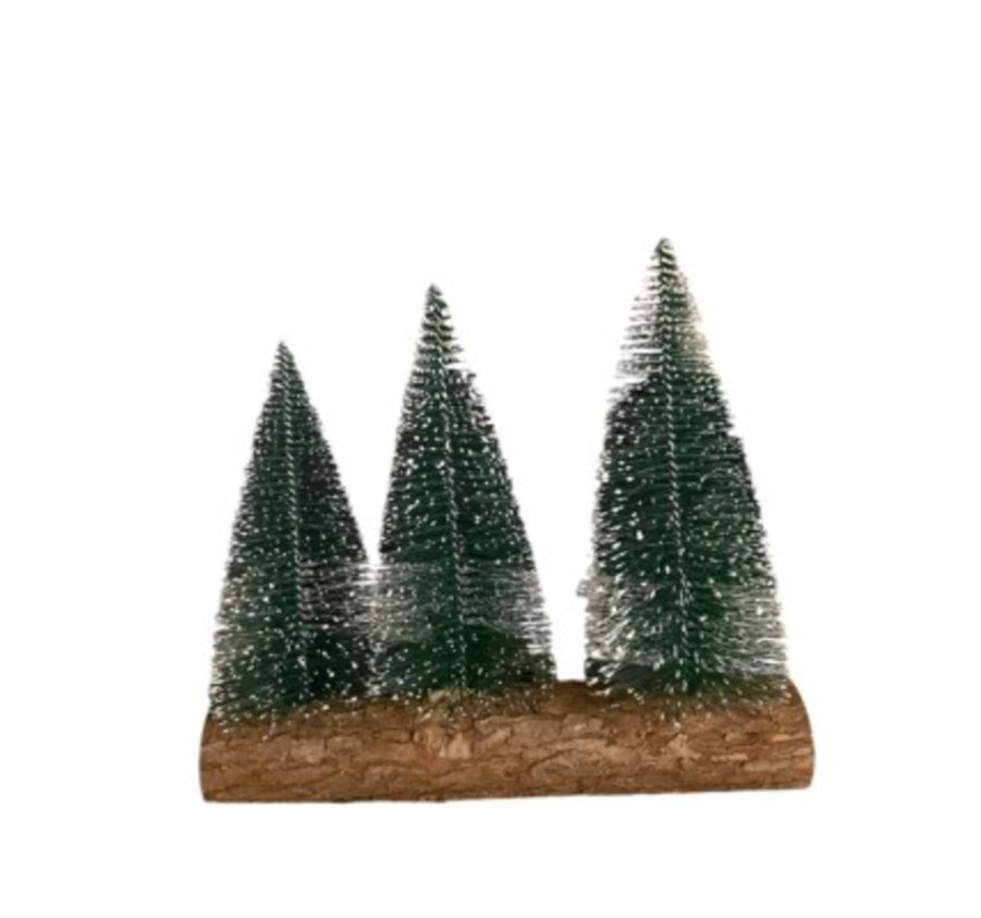 SAPINS SUR RONDIN DE BOIS
