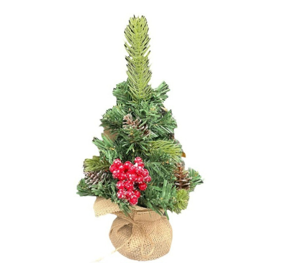 SAPIN DE NOEL AVEC HOUX 30CM