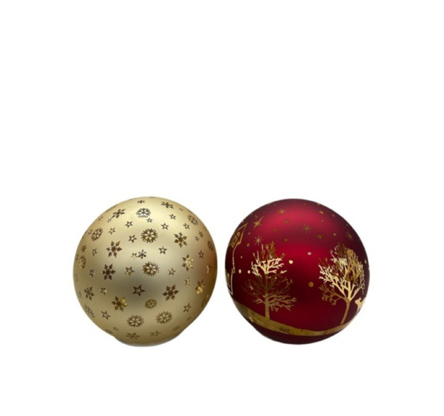 BOULE EN VERRE LED 15CM