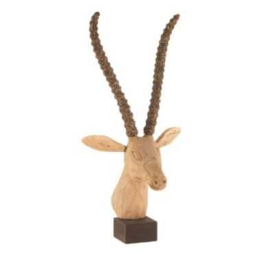 TETE DE CERT EN BOIS DE