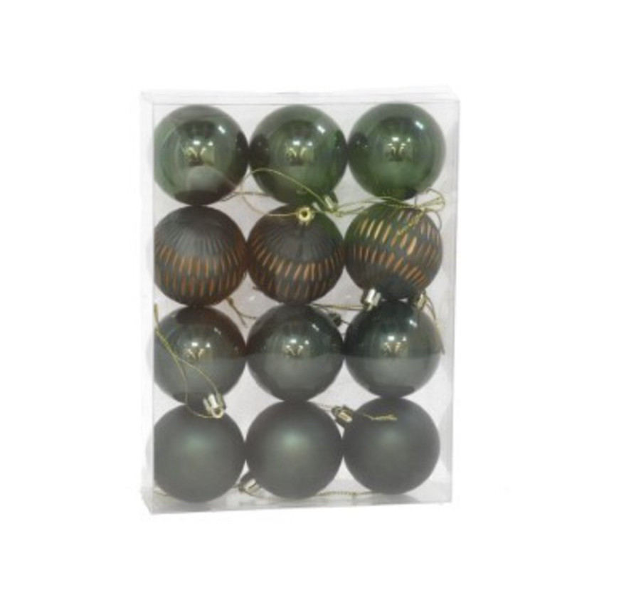 BOITE DE 12 BOULES DE NOEL