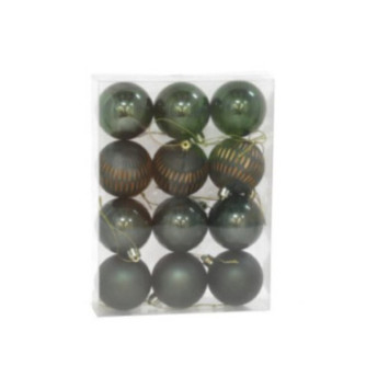 BOITE DE 12 BOULES DE NOEL