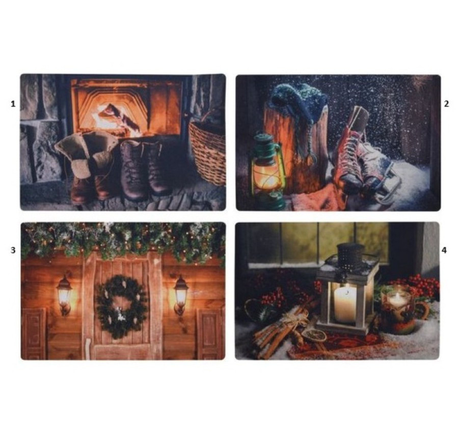 PAILLASSON SCENE DE NOEL