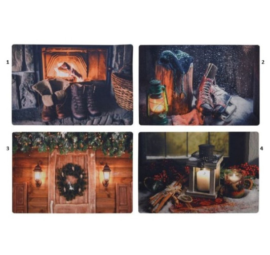 PAILLASSON SCENE DE NOEL