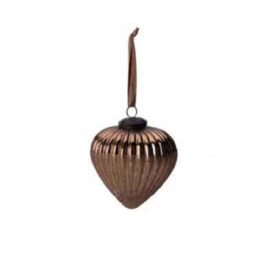 BOULE DE NOEL EN VERRE CUIVRE