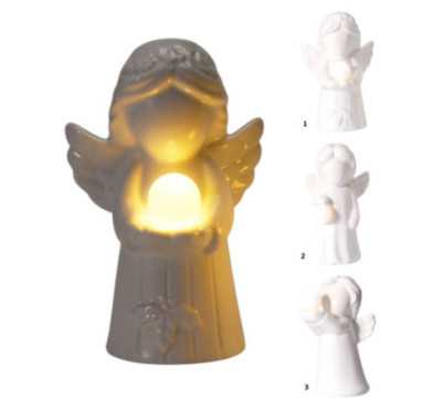 SUJET ANGE EN CERAMIQUE BLANC