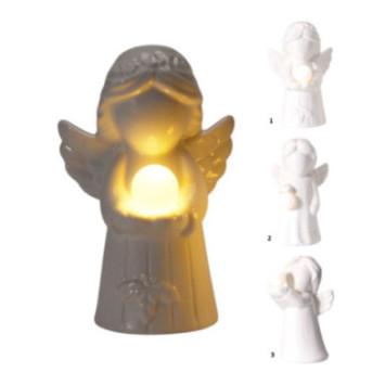 SUJET ANGE EN CERAMIQUE BLANC