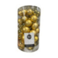 SET DE 60 BOULES DE NOEL DORE