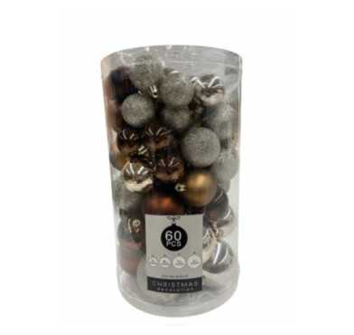 SET DE 60 BOULES DE NOEL AMBRE