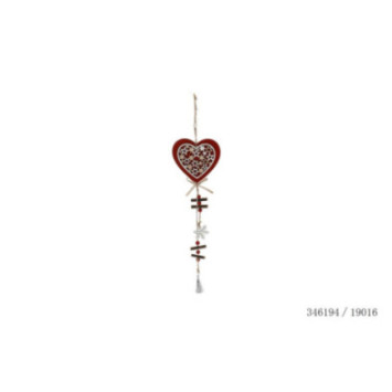 COEUR EN BOIS DECOR ETOILE