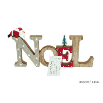 MOT NOEL EN BOIS A POSER