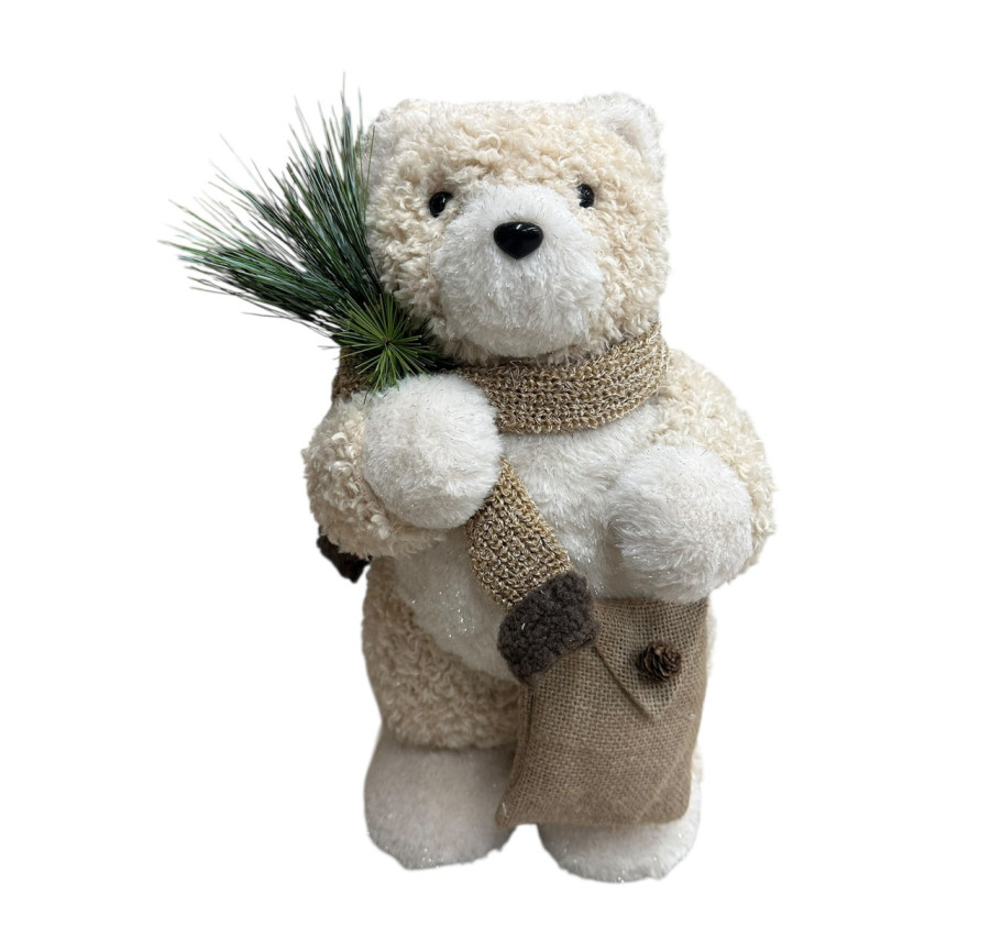 OURS AVEC ECHARPE ET SAC