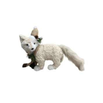 RENARD AVEC CHAPEAU ET ECHARPE