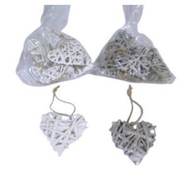 SACHET DE 5 COEURS EN BOIS