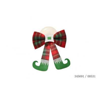 NOEUD DECORATIF H.30CM