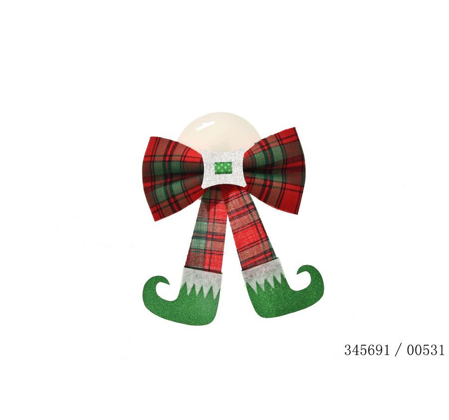 NOEUD DECORATIF H.30CM